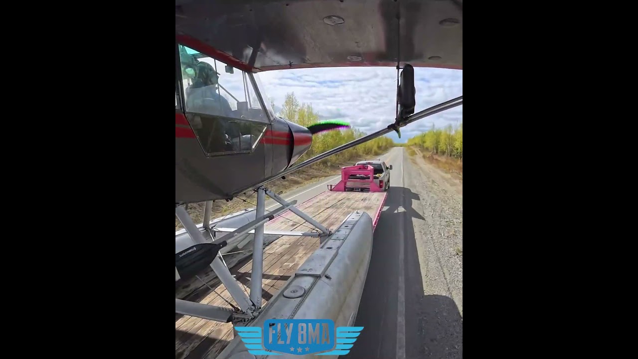 Float Plane Launch from Trailer
