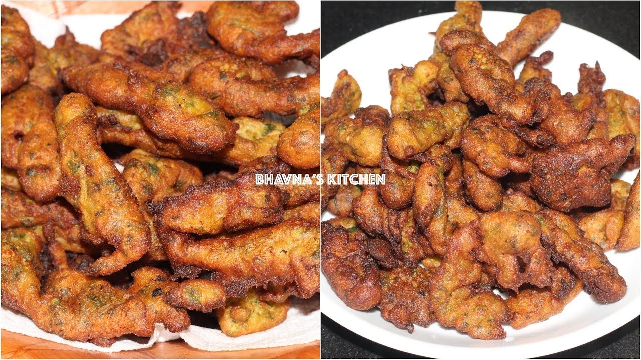 Kela Methi na Bhajiya Pakora aka Khalwa Video Recipe | Banana Fenugreek Fritters | Bhavna's Kitchen