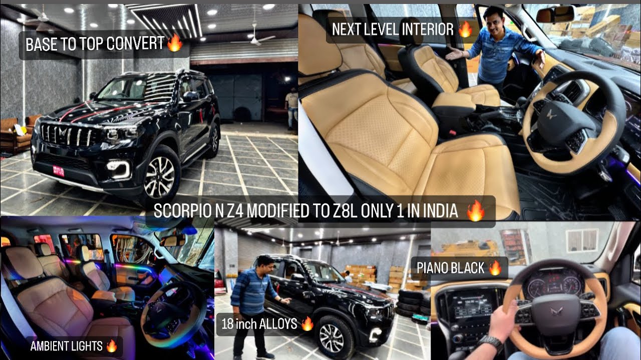 2024 SCORPIO N MODIFIED Z4 to Z8L✅ LUXURIOUS INTERIOR FIRST TIME INDIA ✅ JAI AUTO RAMA ROAD ✅