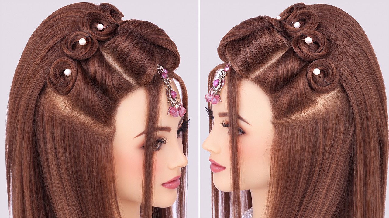 2 New Eid Hairstyle - Simple Easy Hairstyle For Girls | Hairstyle Ideas |  Hairstyle For Wedding