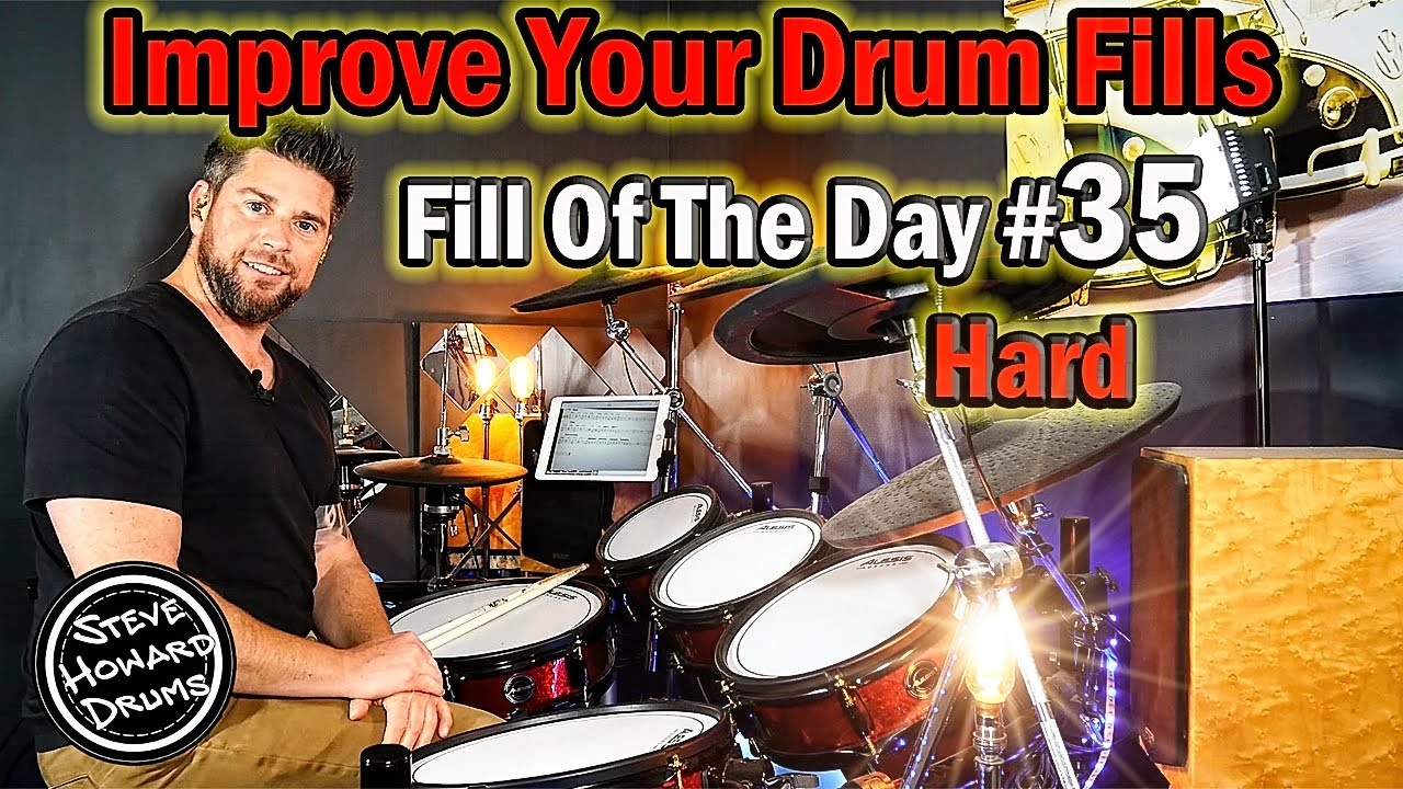 Drum Fill Of The Day - Improve Your Drum Fills #35 Hard Drum Tutorial Lesson