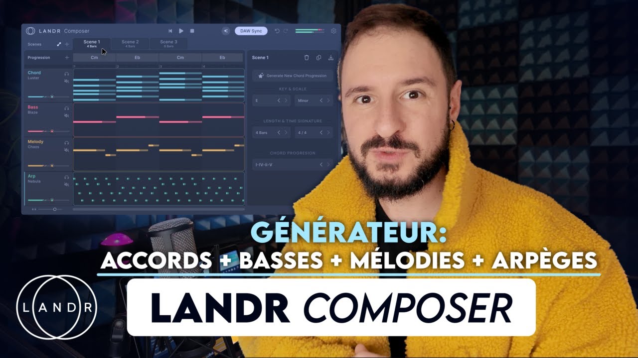 Tuto LANDR Composer: comment générer des accords, basses, mélodies avec l’IA ?