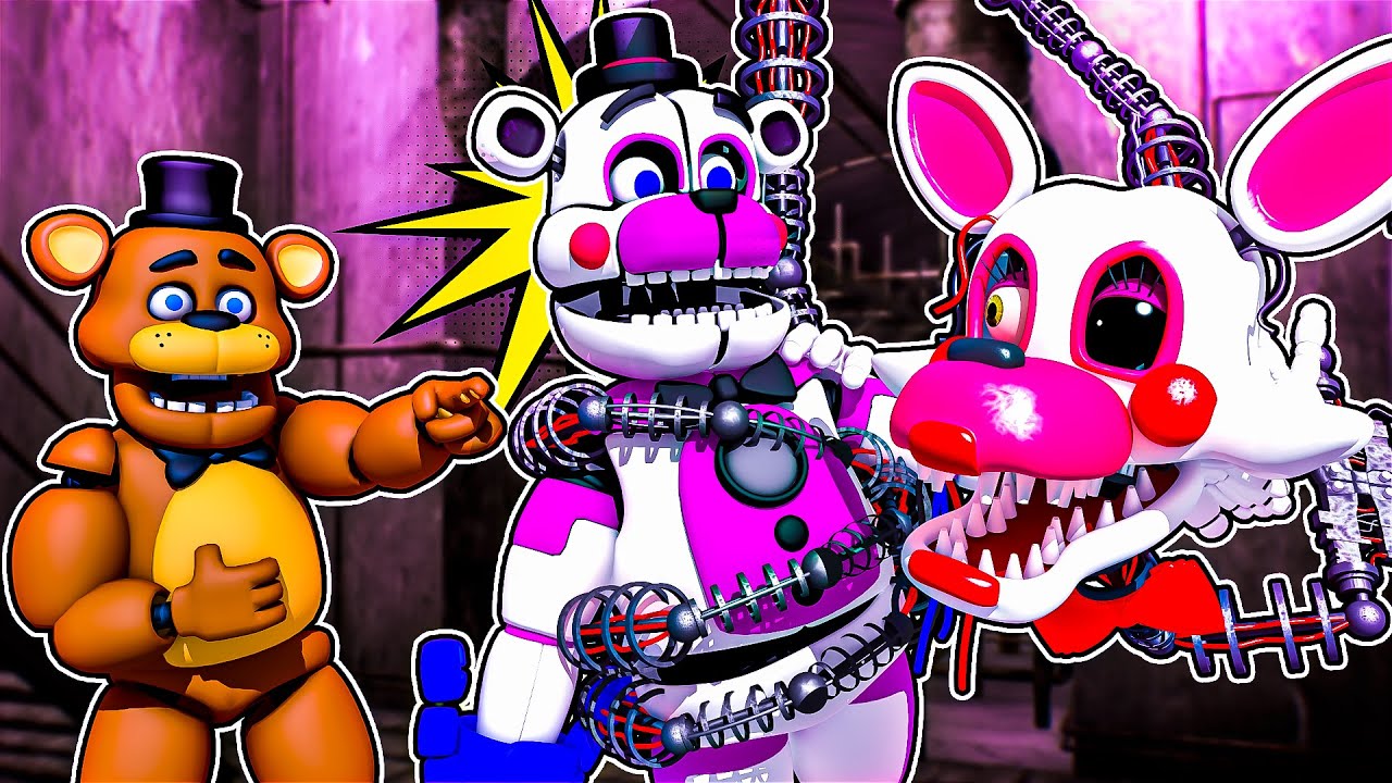 Freddy and Funtime Freddy Find MANGLE in Creepy Nights at Freddy's 2