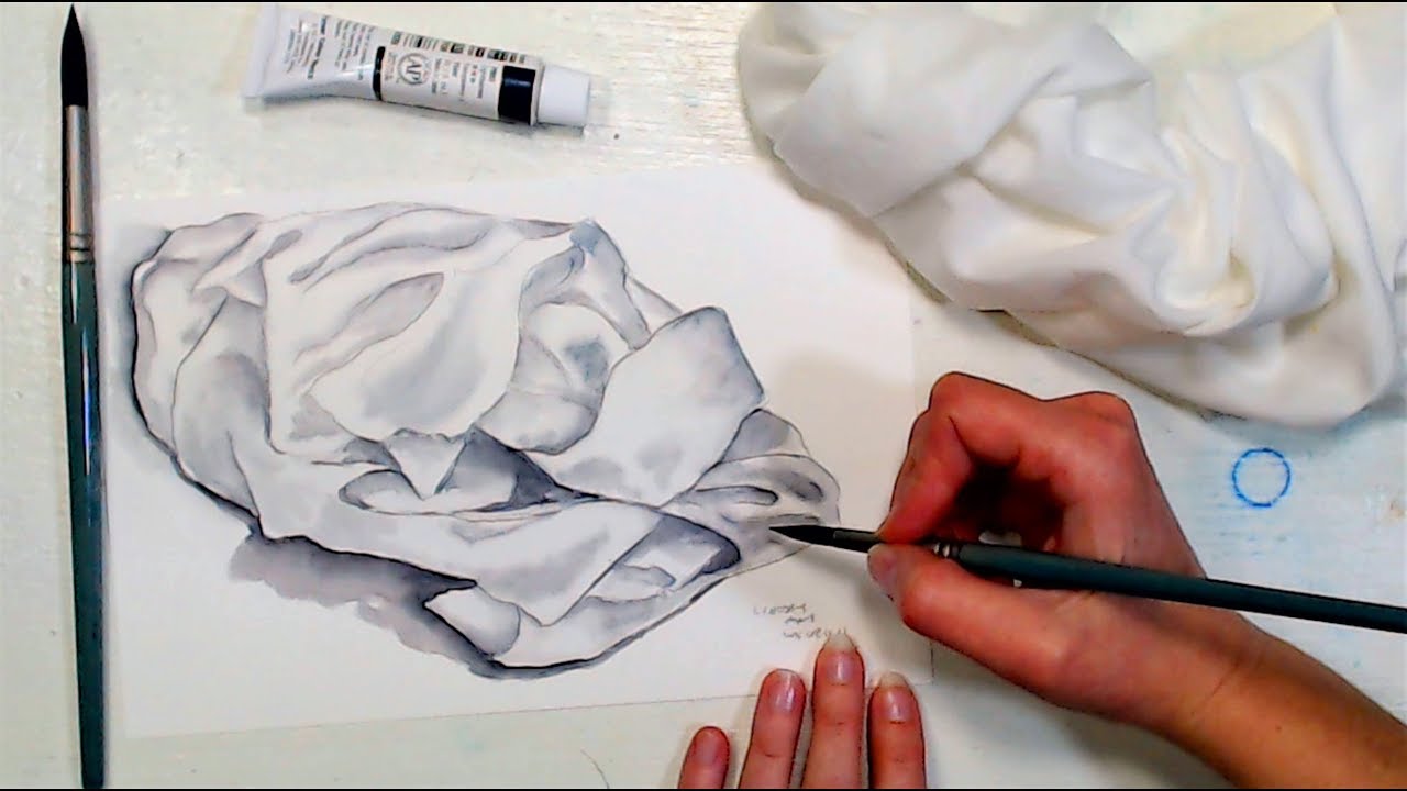 How To Paint Fabric in Watercolor // 12:30pm ET