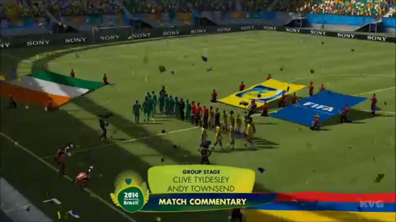 2014 FIFA World Cup Brazil - Colombia vs Ivory Coast Gameplay [HD]