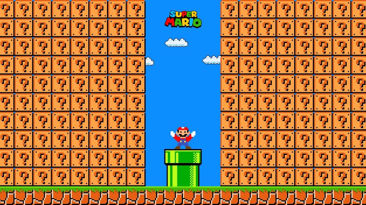 Can Mario Jump Over 999 item Blocks in New Super Mario Bros. Wii?