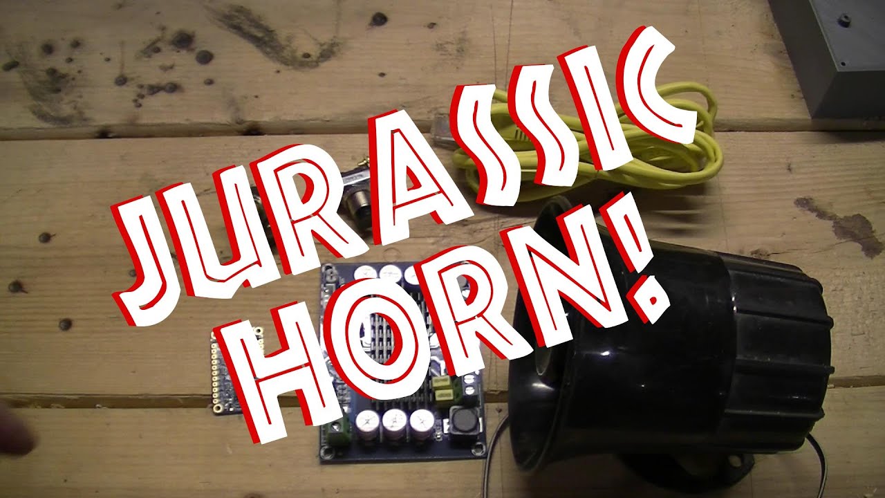 Jurassic Park Sound Effects Horn - DIY Follow along video