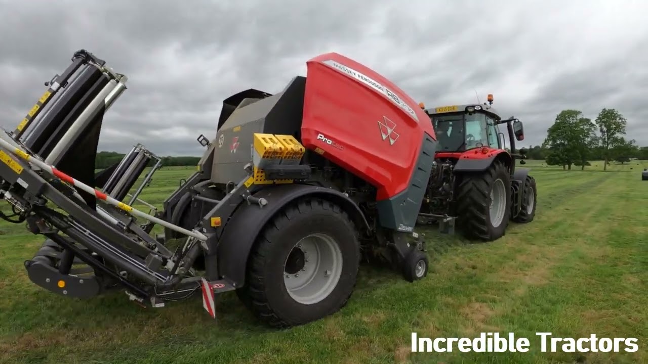 Chandlers Massey Ferguson Grass Event 2022 Mowing Tedding Raking Bailing Wrapping Handling