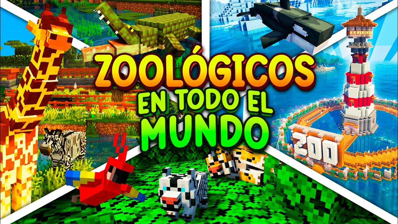 Construí ZOOLÓGICOS por TODO el MUNDO en MINECRAFT 🦁🐋 PELÍCULA COMPLETA