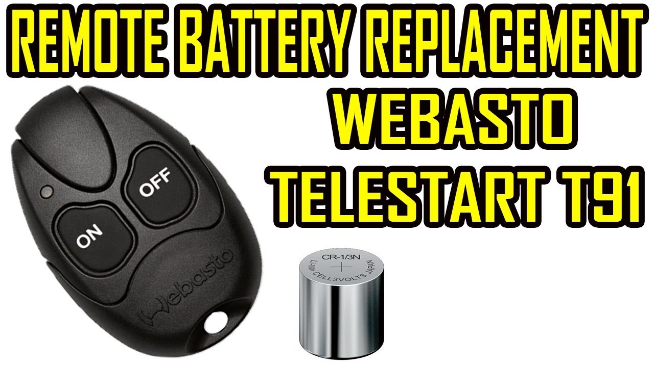 How to Replace Battery Webasto Telestart T91 Remote