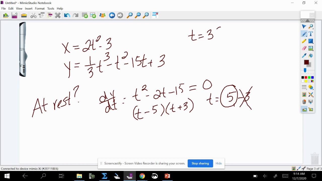 Particle Motion with Parametrics