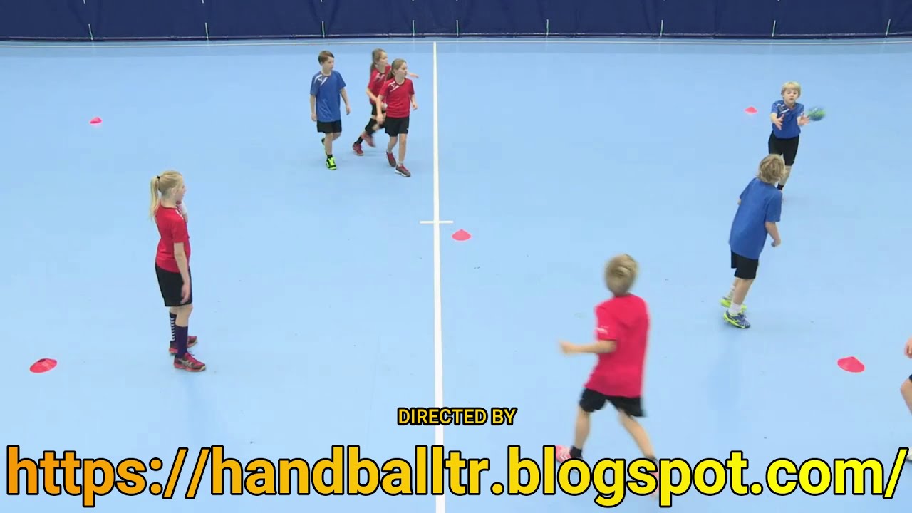 Handball training Danish school for the age of 11 years part 4