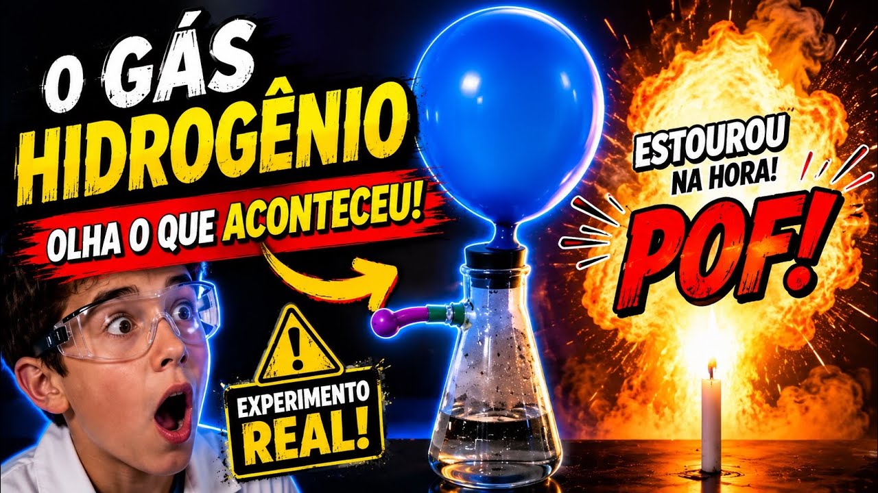A Reação Química de Produção e Explosão do gás hidrogênio (Experiência de Química). Como produzir!