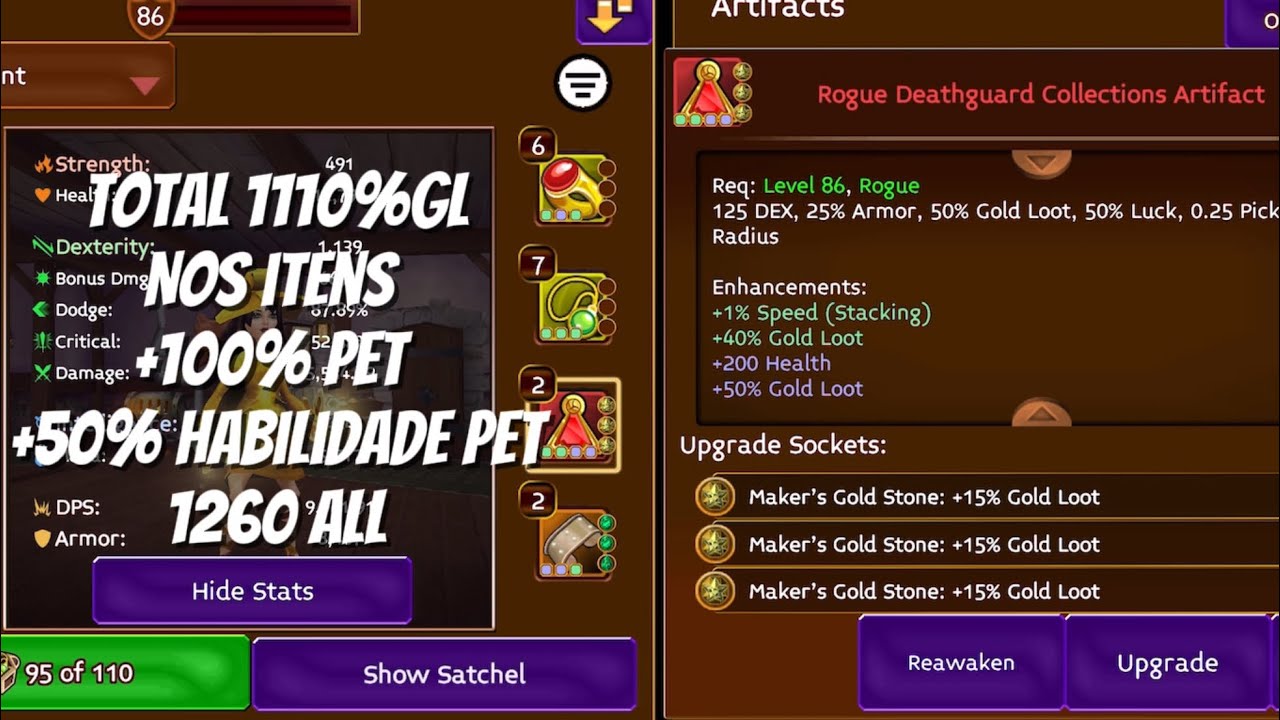 Farm &Iacute;ndigo 1260%GL Random - Arcane legends #arcanelegends 