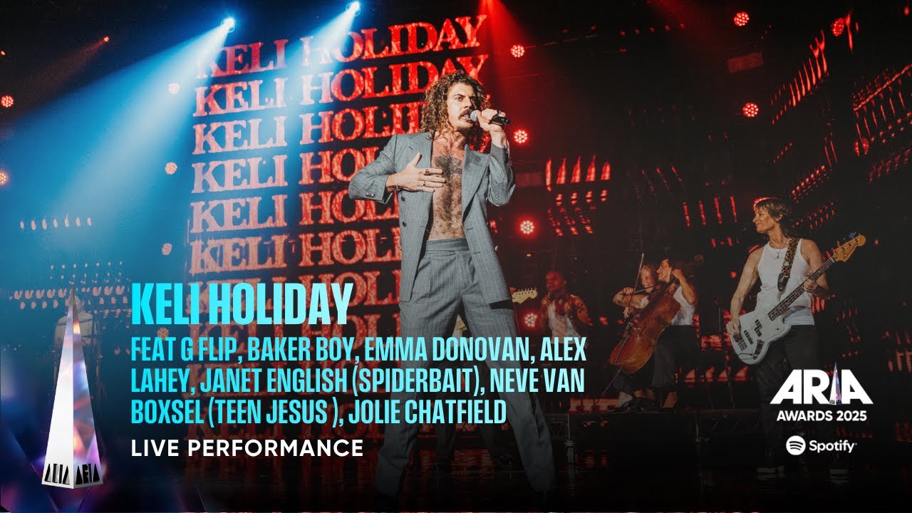 Keli Holiday Live at the 2025 ARIA Awards Feat G Flip, Baker Boy and more