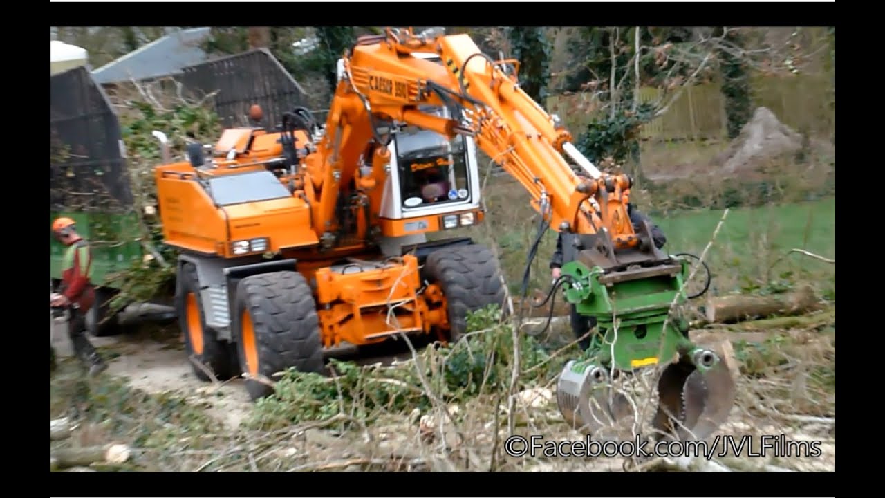 Bomen rooien met Van Lokven B.V. |Caesar 3510 | Liebherr telescoopkraan | Stihl kettingzaag