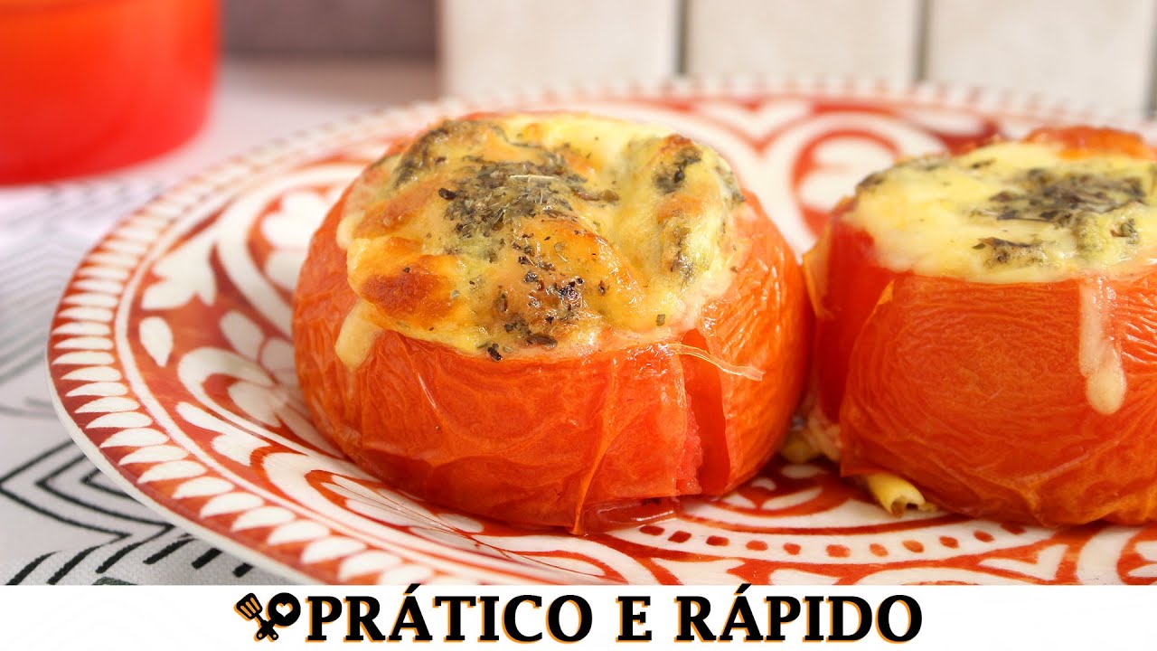 TOMATE RECHEADO FÁCIL E RÁPIDO - RECEITAS QUE AMO