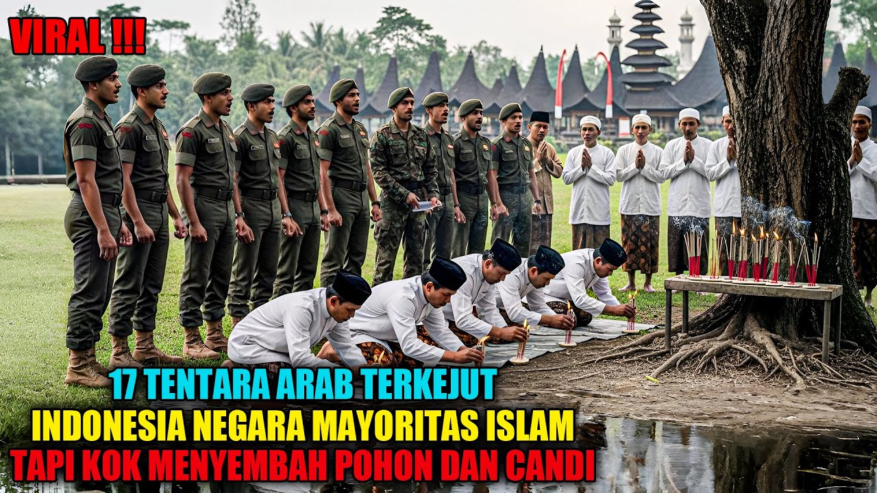 17 TENTARA ARAB TERKEJUT SAAT DI INDONESIA MELIHAT UMAT ISLAM MENYEMBAH POHON BESAR DAN CANDI