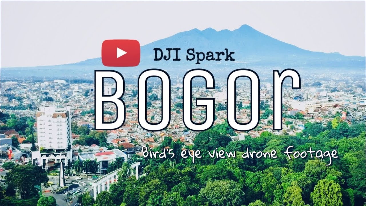 Bogor City Indonesia Bird's Eye View ( DJI Spark drone footage)