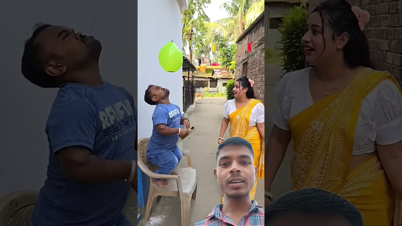 Four colours ballon next level prank..#shorts #shortvideo #comedy #funny #prank #bangladesh #prankki
