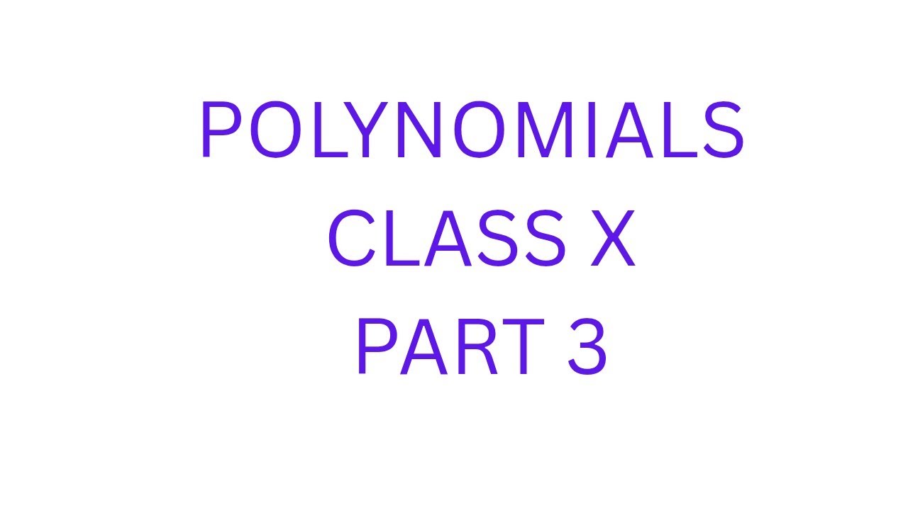 Polynomials class x board #pyqs polynomials #standard polynomial question 