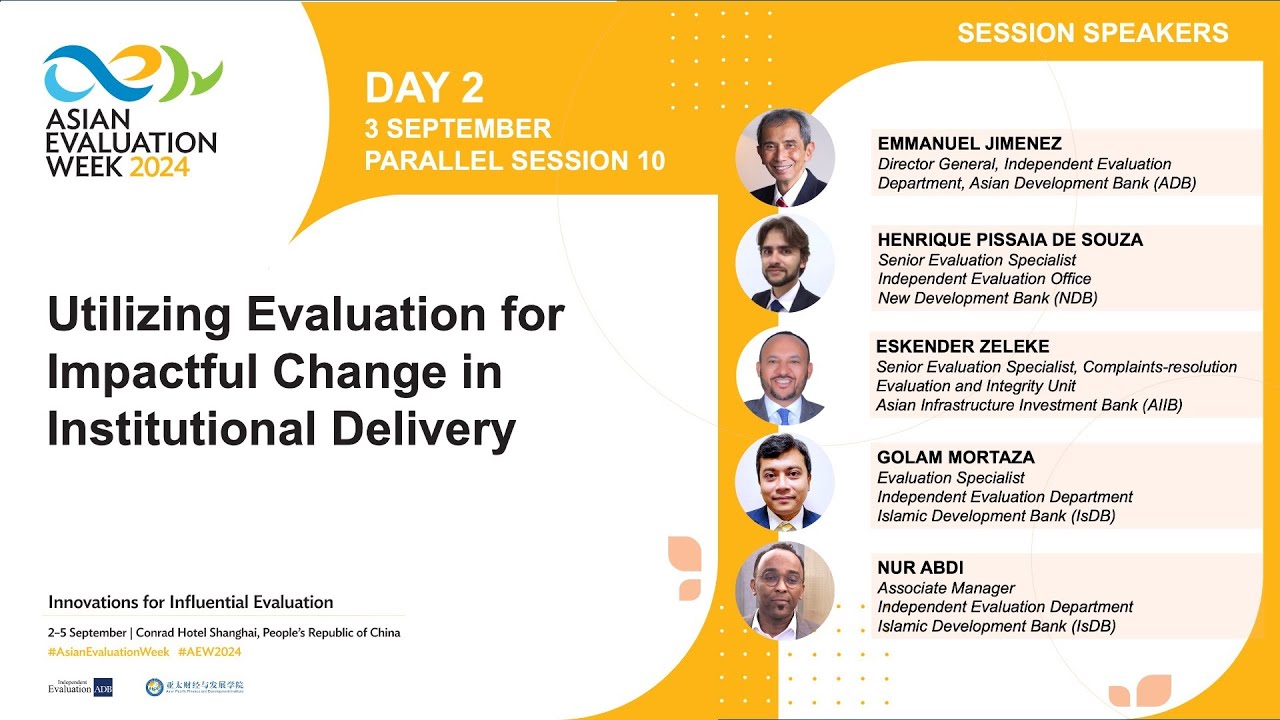 Parallel Session 10: Utilizing Evaluation for Impactful Change in Institutional Delivery