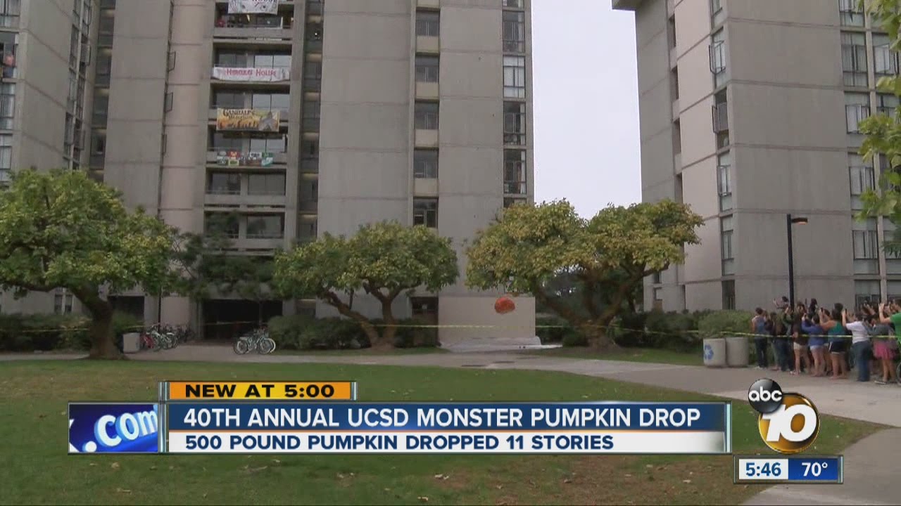New school record set at UC San Diego's 40th annual Monster Pumpkin Drop