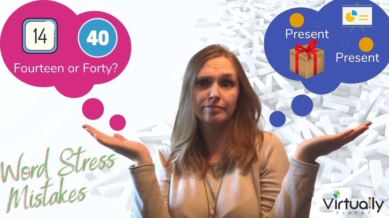 Top 5 Difficulties with Word Stress in English (Pronunciation - Beginner Level)