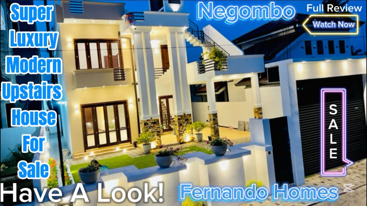 (SOLD) ලස්සනම තට්ටු නිවසක් මීගමුවෙන් - Brand New House For Sale In Negombo | Fernando Homes