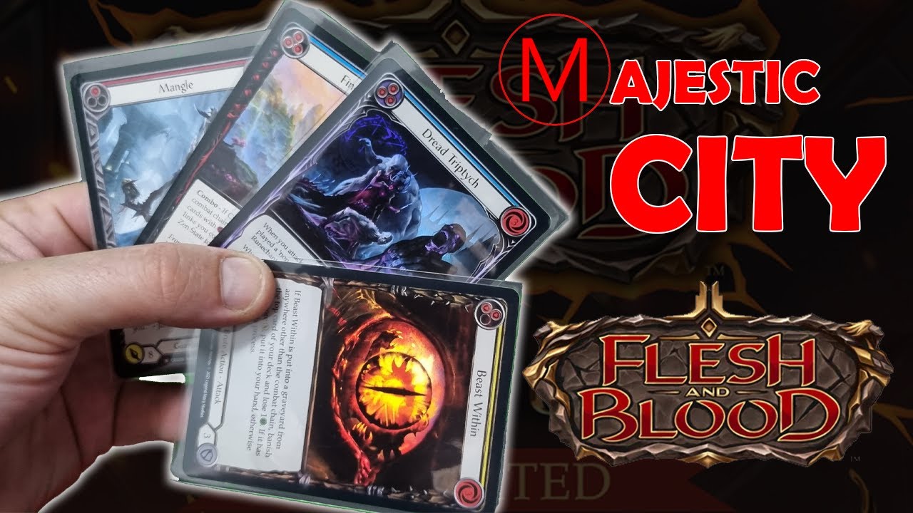 CRUCIBLE OF WAR BOX OPENING | MAJESTIC CITY | FLESH AND BLOOD TCG