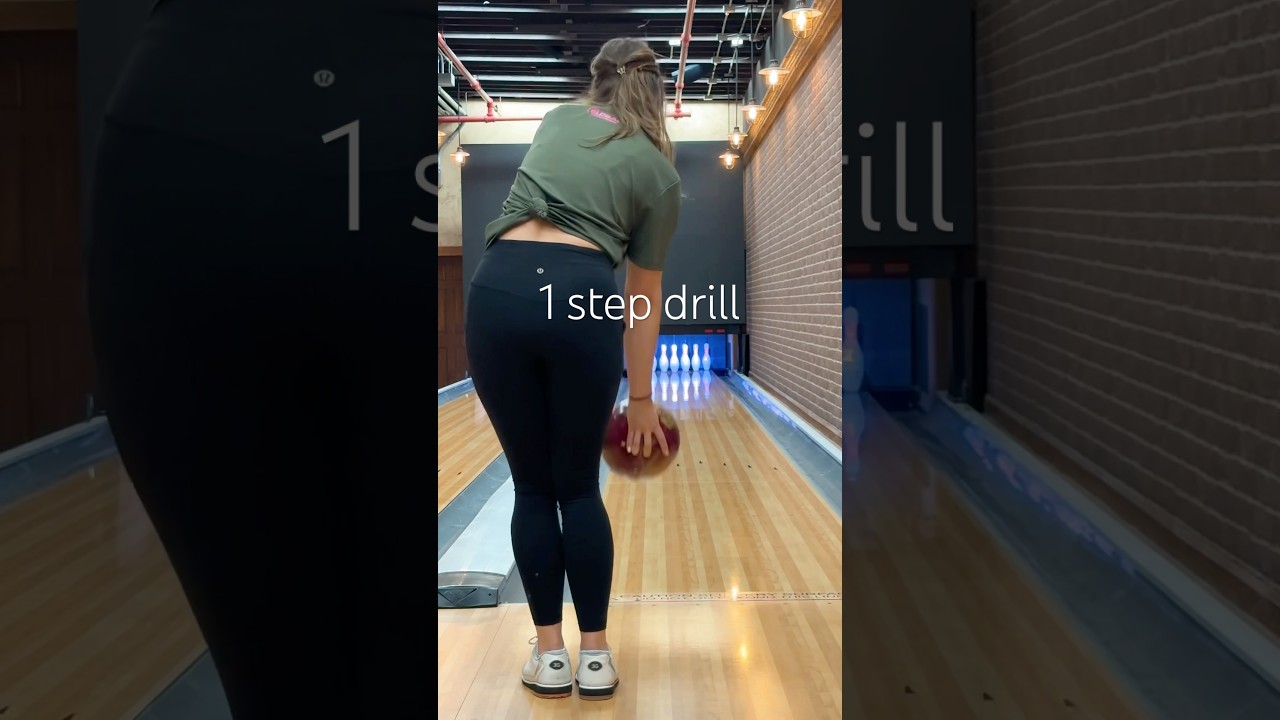 Suffering in silence 😆 but 1step drill is truly a game changer #bowling #bowlingdrills