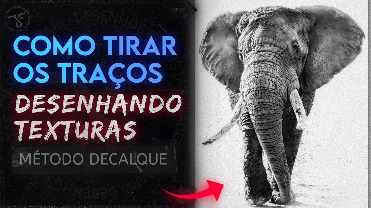 Como Tirar os Traços Desenhando Texturas com o Método de Decalque