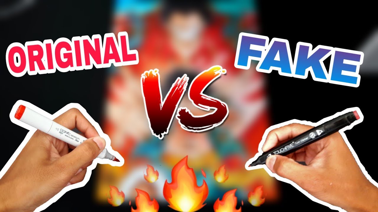 TESTANDO ORIGINAL VS FAKE - R$ 2.000 OU R$ 140 (Copic VS Touch Five)