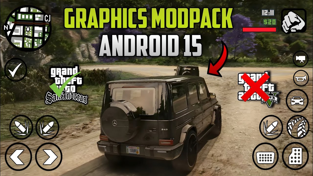 GTA V GRAPHICS MODPACK FOR GTA SA ANDROID 2025 - SUPPORT ALL DEVICES 
