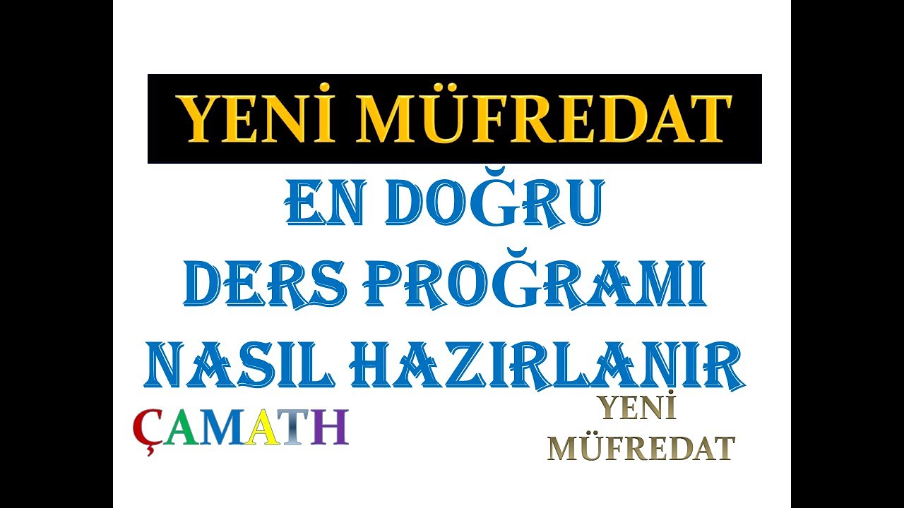 En Doğru Ders Programı | Yks 2023 | KPSS | DGS | TYT