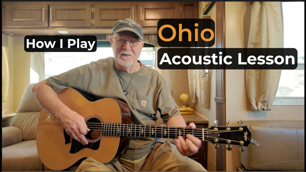 How I Play Ohio by Neil Young &ndash; Acoustic Guitar Lesson