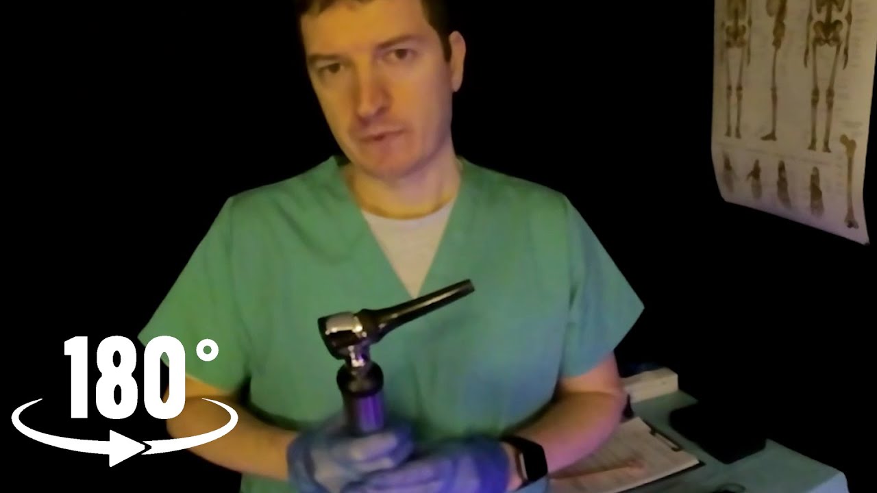 ASMR VR180 | Detailed Ear Inspection 👂👀 and Hearing Assessment
