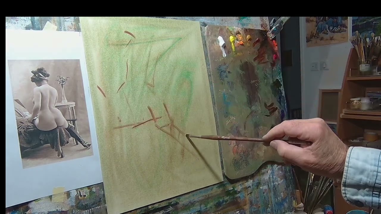 Christian Arnould /démo Oil painting (speed x 3)