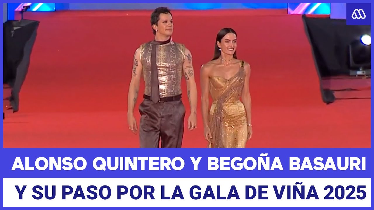 Alonso Quintero y Bego&ntilde;a Basauri destacan en tonos dorados en la Gala de Vi&ntilde;a 2025