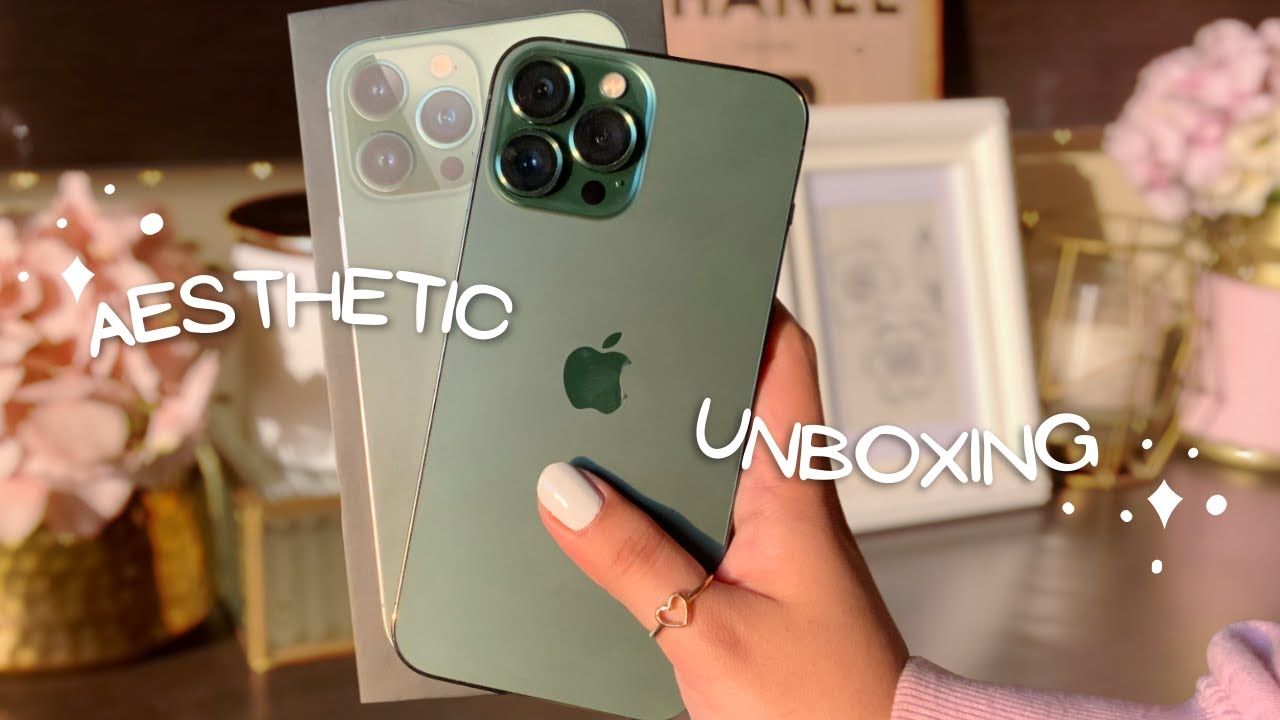 AESTHETIC UNBOXING | IPHONE 13 PRO MAX + ACCESSORIES 🌿