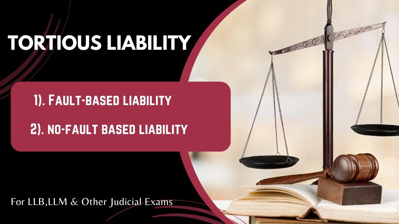 Tortious Liability || Fault Based Liability || Part-1
