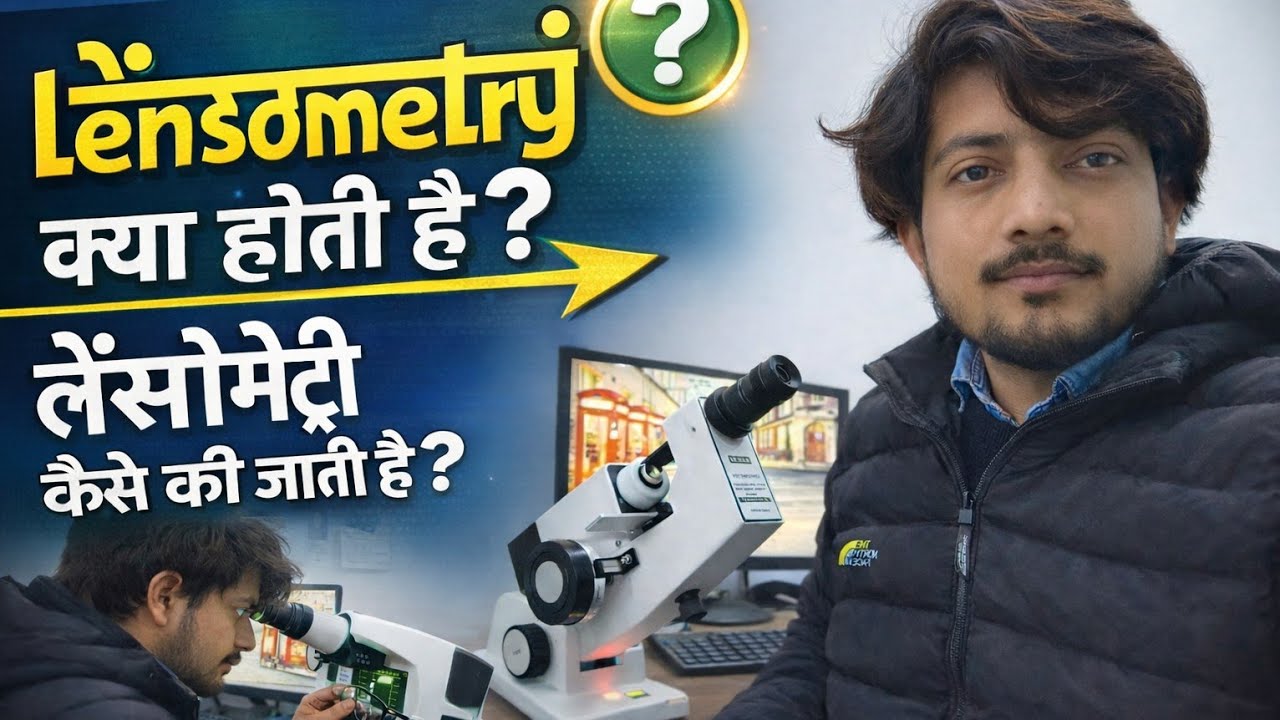 लेंसोमेट्री क्या है? पूरी जानकारी |लेंसोमीटर का सही उपयोग  लेंसोमीटर रीडिंग कैसे करें 