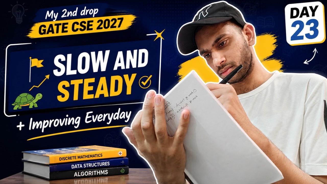 Day 23 of My 2nd Drop for GATE CSE 2027 | Study Vlog | My Gate 2027 Journey