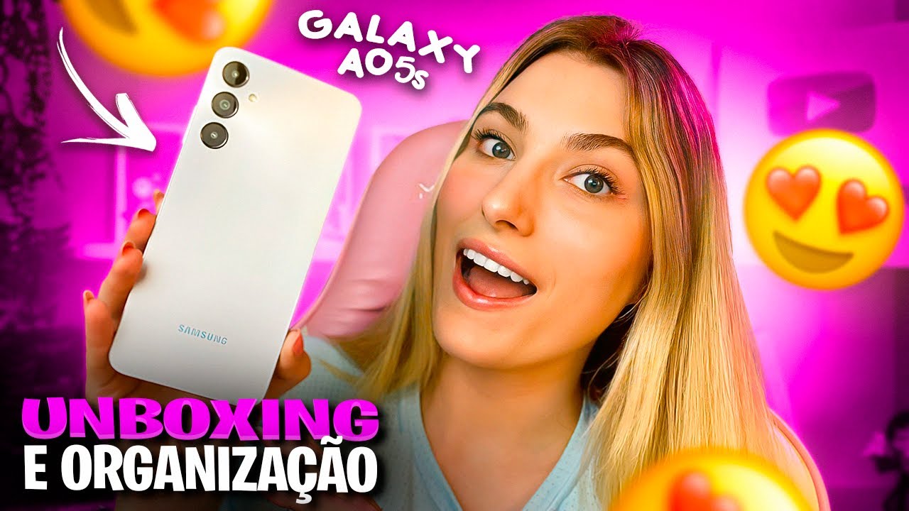 🚨UNBOXING E ORGANIZAÇÃO GALAXY A05s - CELULAR MAIS BARATO DA SAMSUNG 2024