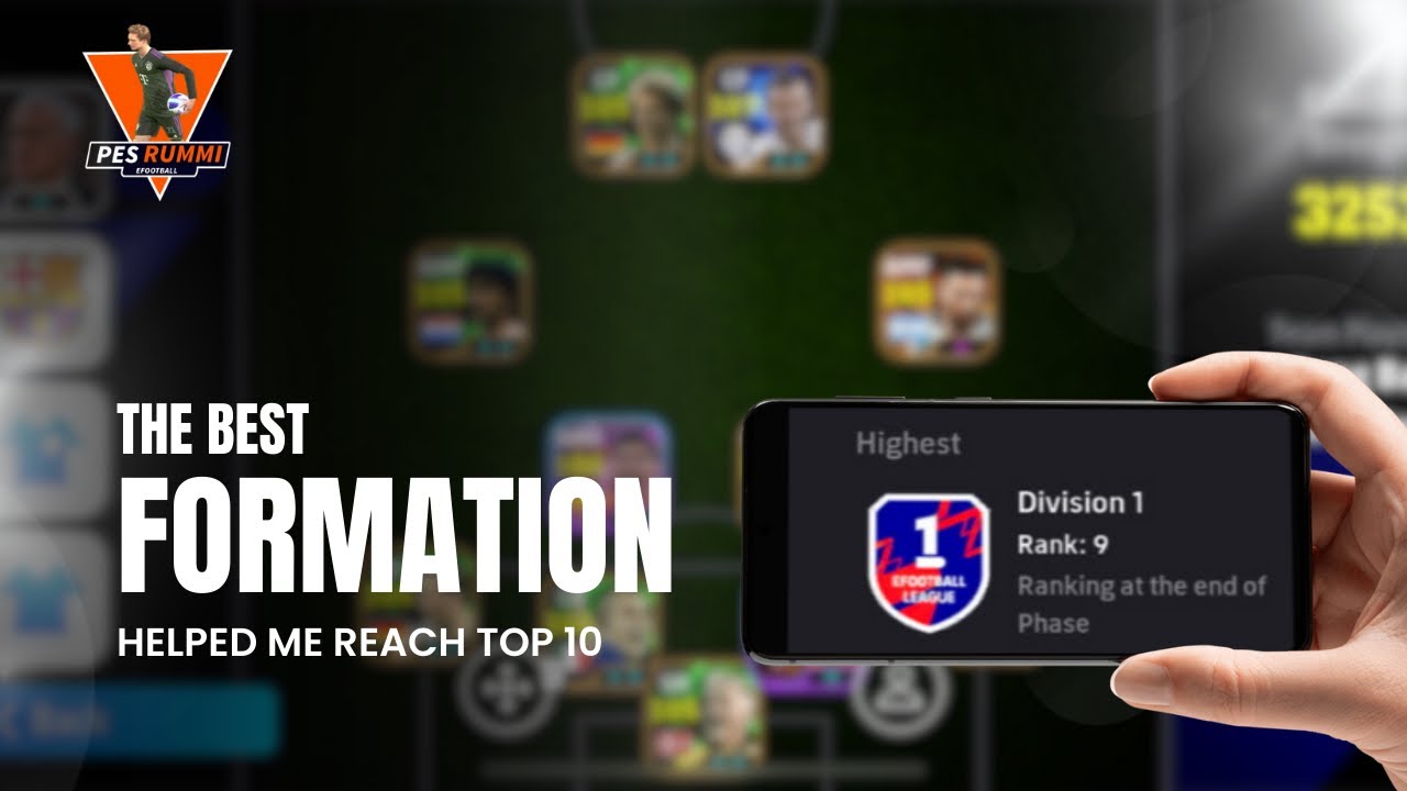 The Best Formation that helped me reach Top 10🔥افضل خطة وصلت بيها توب 10#efootball2025#efootball