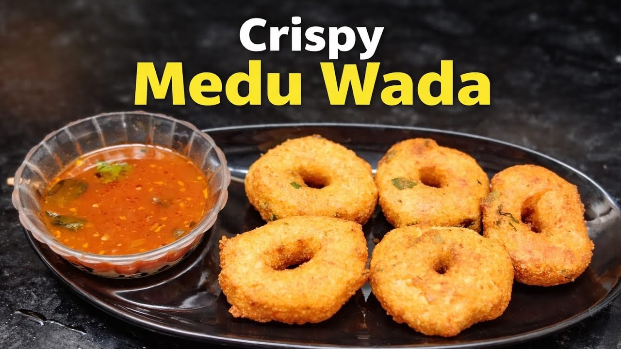 Suji Wala Medu Wada || Jhatpat Banaye Suji Wala Medu Wada With Sambar 😍✨