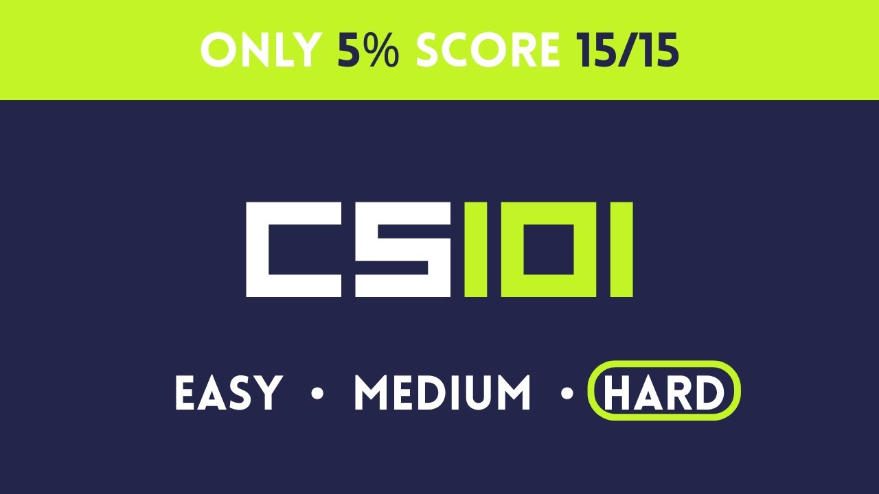 CS-101 Hard Quiz | Only Top CS Students Score 50%+ #cs101 #quiz #education