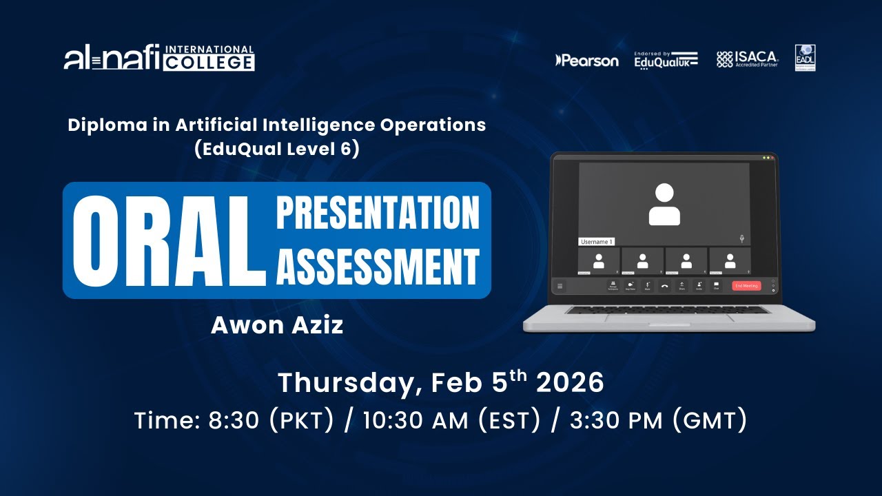 🔴LIVE - Al Nafi EduQual Diploma Oral Presentation Assessment | Awon Aziz