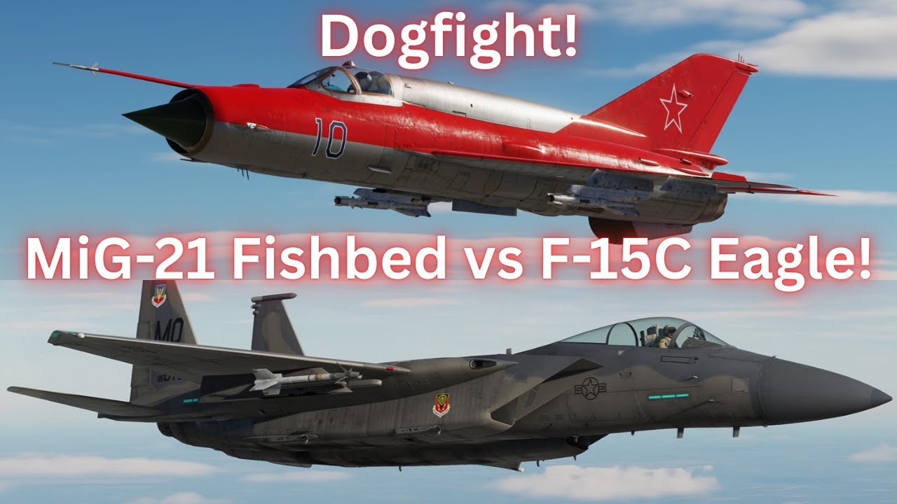 Воздушный бой МиГ-21 «Фишбед» против F-15C «Игл»! DCS