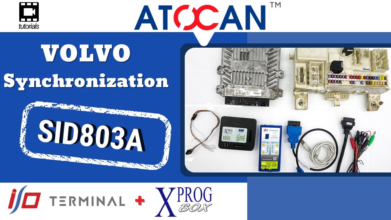 VOLVO SID803A ECU Synchronization using I/O Terminal and X-Prog M BOX